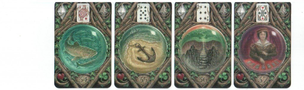 Магический оракул Ленорман (Кэйтлин Метьюз и Вирджиния Ли)  The Enchanted Lenormand Oracle: карты Рыбы, Якорь, Переход, Предсказательница